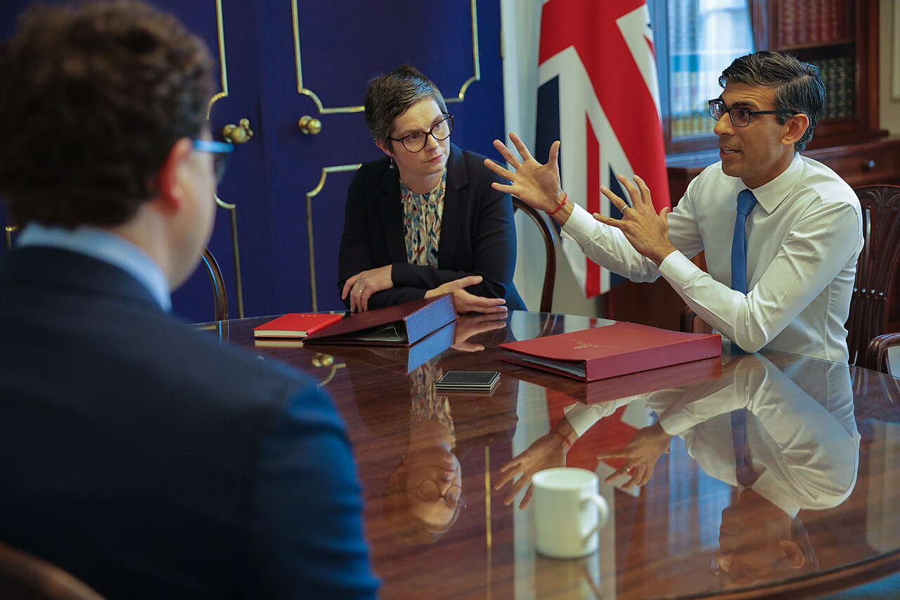 Rishi Sunak meeting Dario Amodei, Demis Hassabis and Sam Altman at 10 Downing Street in May 2023