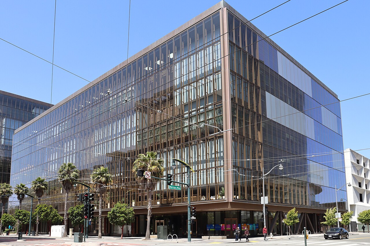 The office building at 1515 Third Street in the Mission Bay neighbourhood of San Francisco, photographed in June 2025 when it housed OpenAI's headquarters