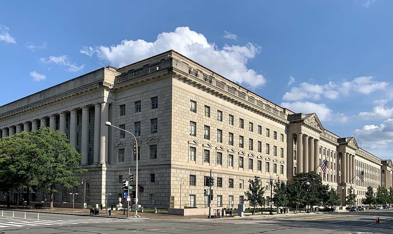 The Herbert C. Hoover Building in Washington, D.C., headquarters of the U.S. Department of Commerce