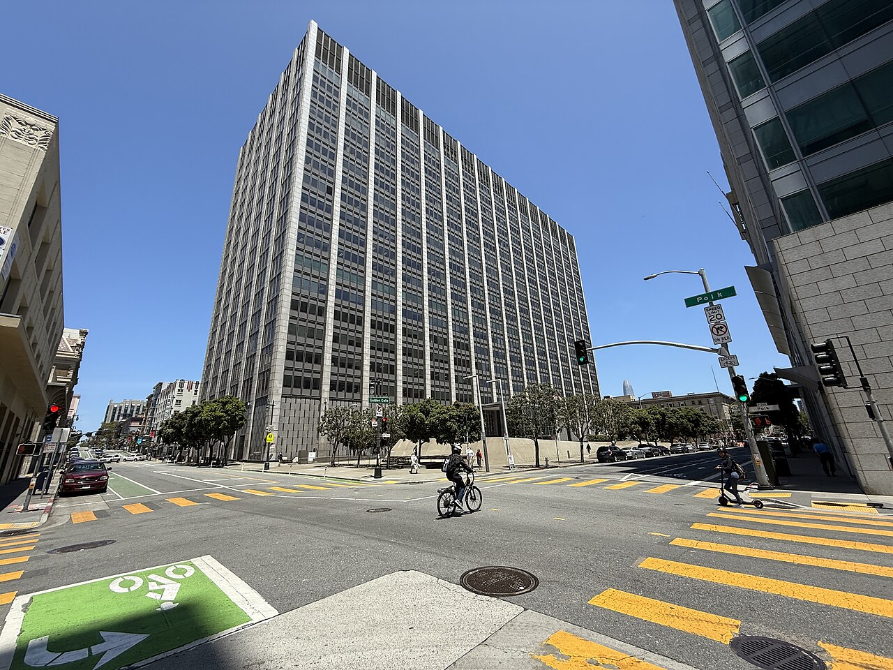 The Phillip Burton Federal Building and United States Courthouse in San Francisco, home to the Northern District of California