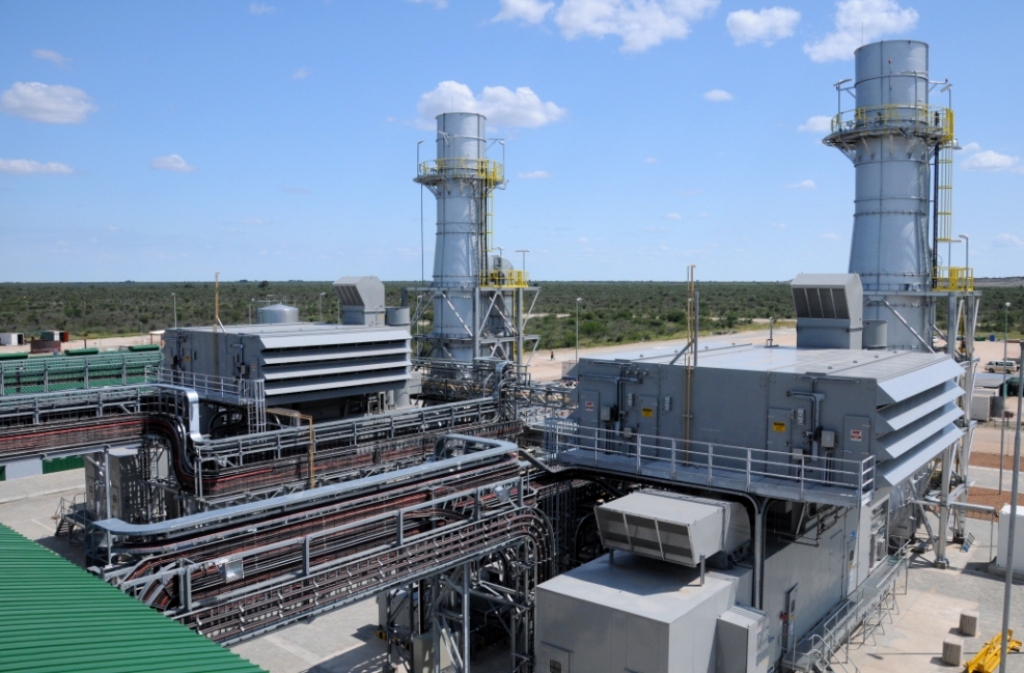A gas turbine power plant of the kind used for on-site electricity generation at large facilities