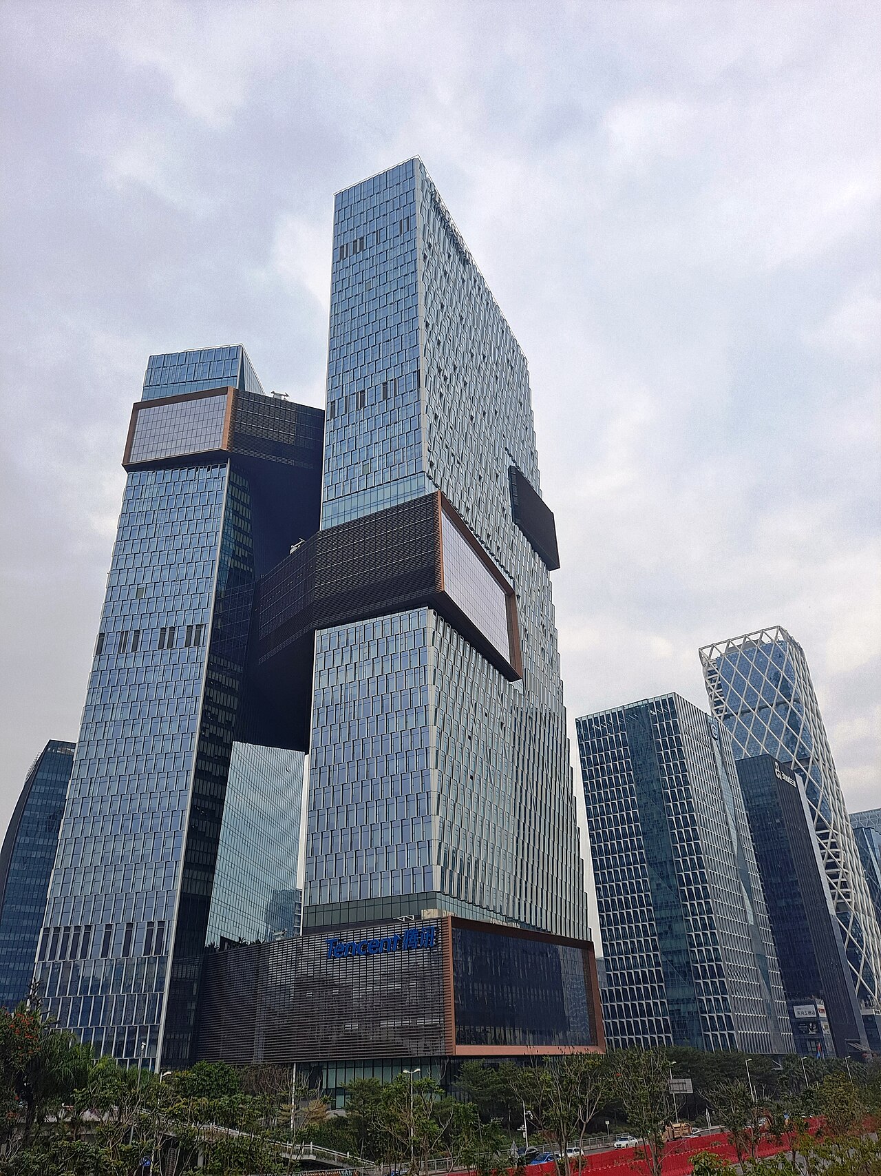 The Tencent Seafront Towers, Tencent's headquarters complex in Nanshan District, Shenzhen
