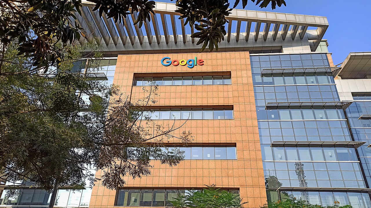 Google's office building in Kondapur, Hyderabad, India