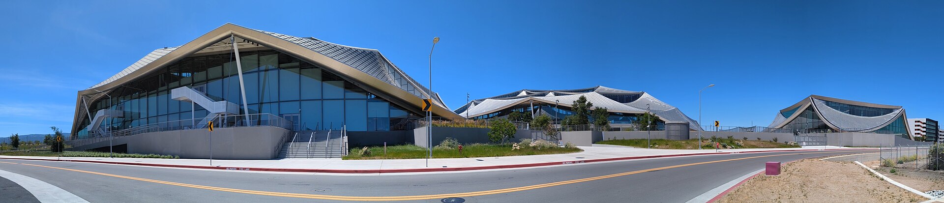 Google's Bay View campus complex in Mountain View, California, opened in 2022
