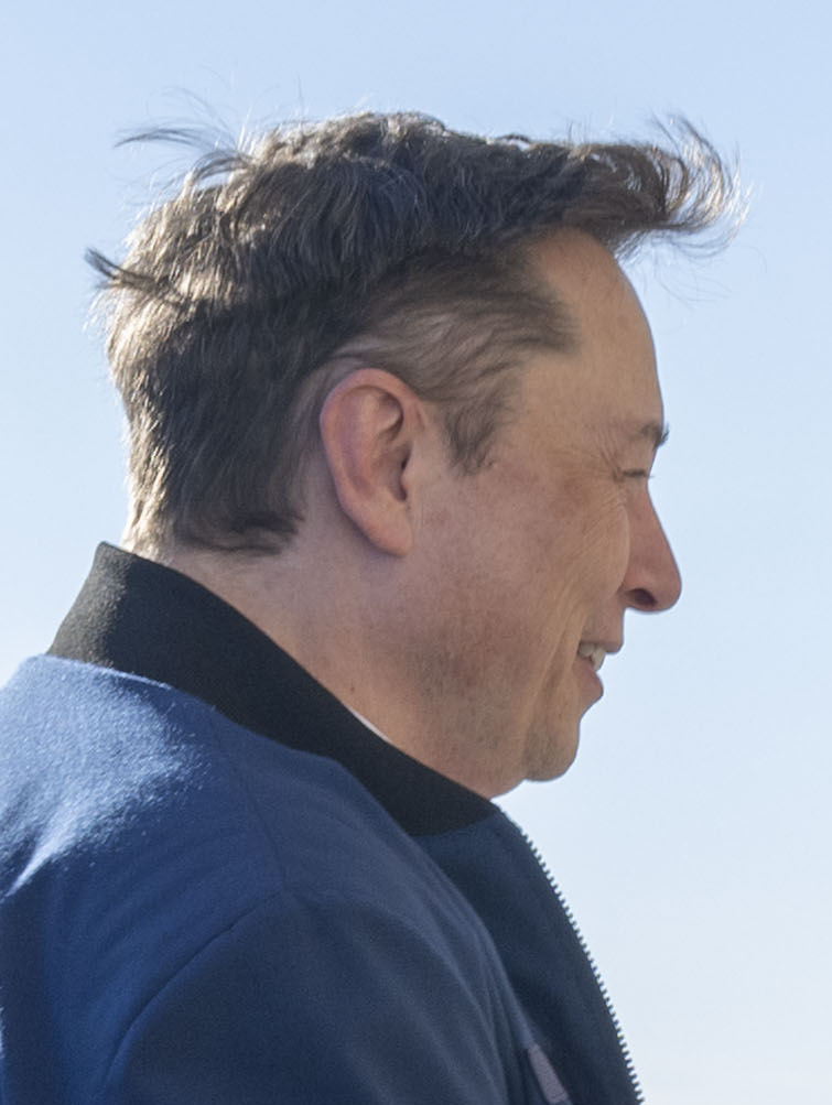 Profile photograph of Elon Musk outdoors, cropped from a March 2025 Pentagon visit