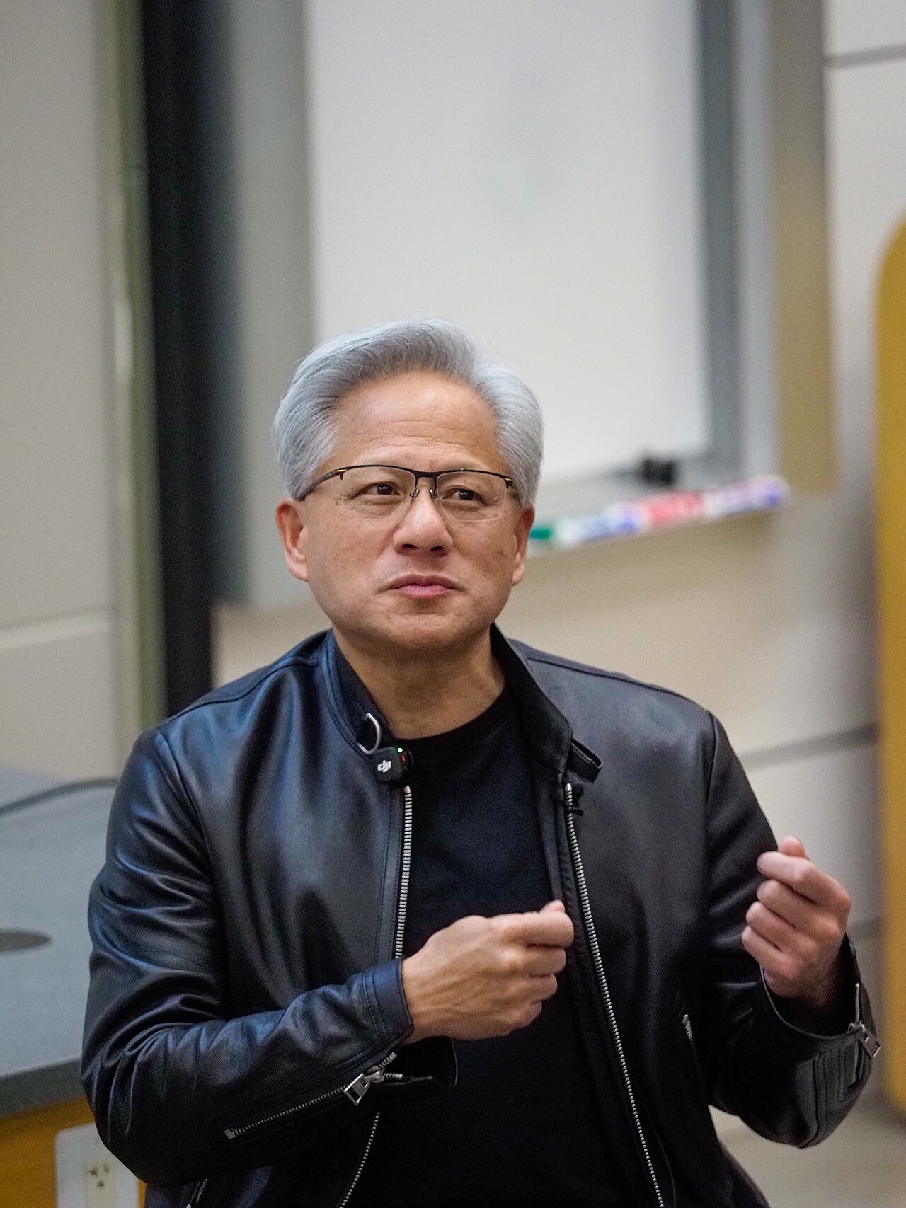 NVIDIA founder and CEO Jensen Huang speaking to students at Stanford University in April 2026