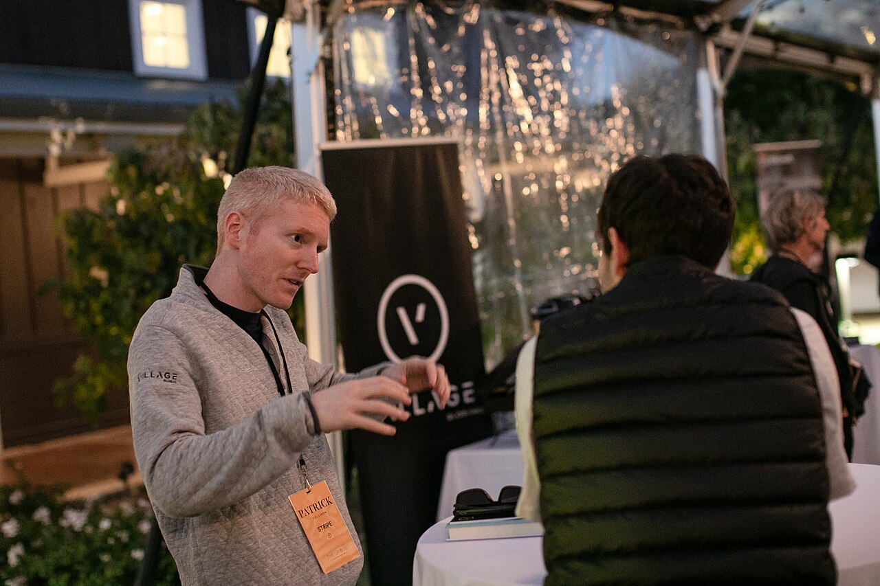 Patrick Collison, chief executive of Stripe, at a technology event